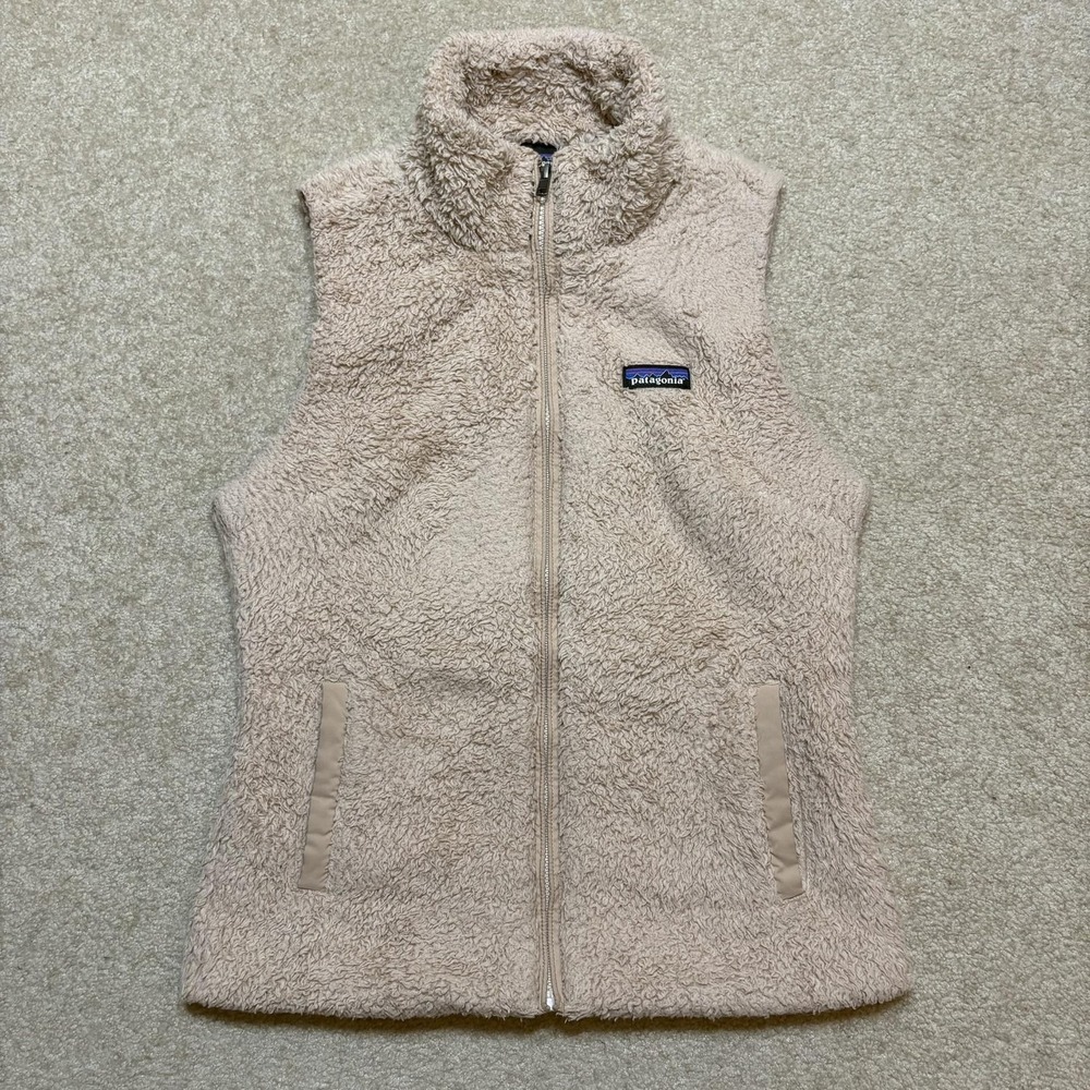 Patagonia Fleece Vest in Light Beige/Cream